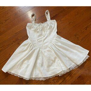 White Unbranded Peasant-Style Sundress NWOT